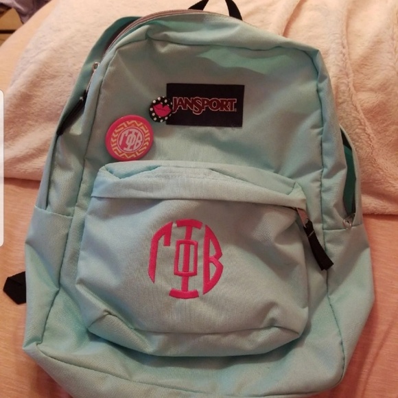 jansport backpack with pins